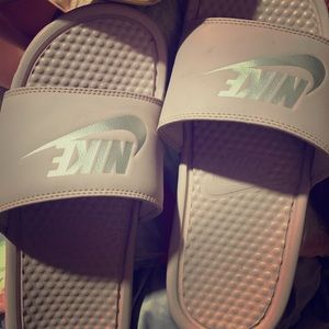 Nike purple slides SIZE 9